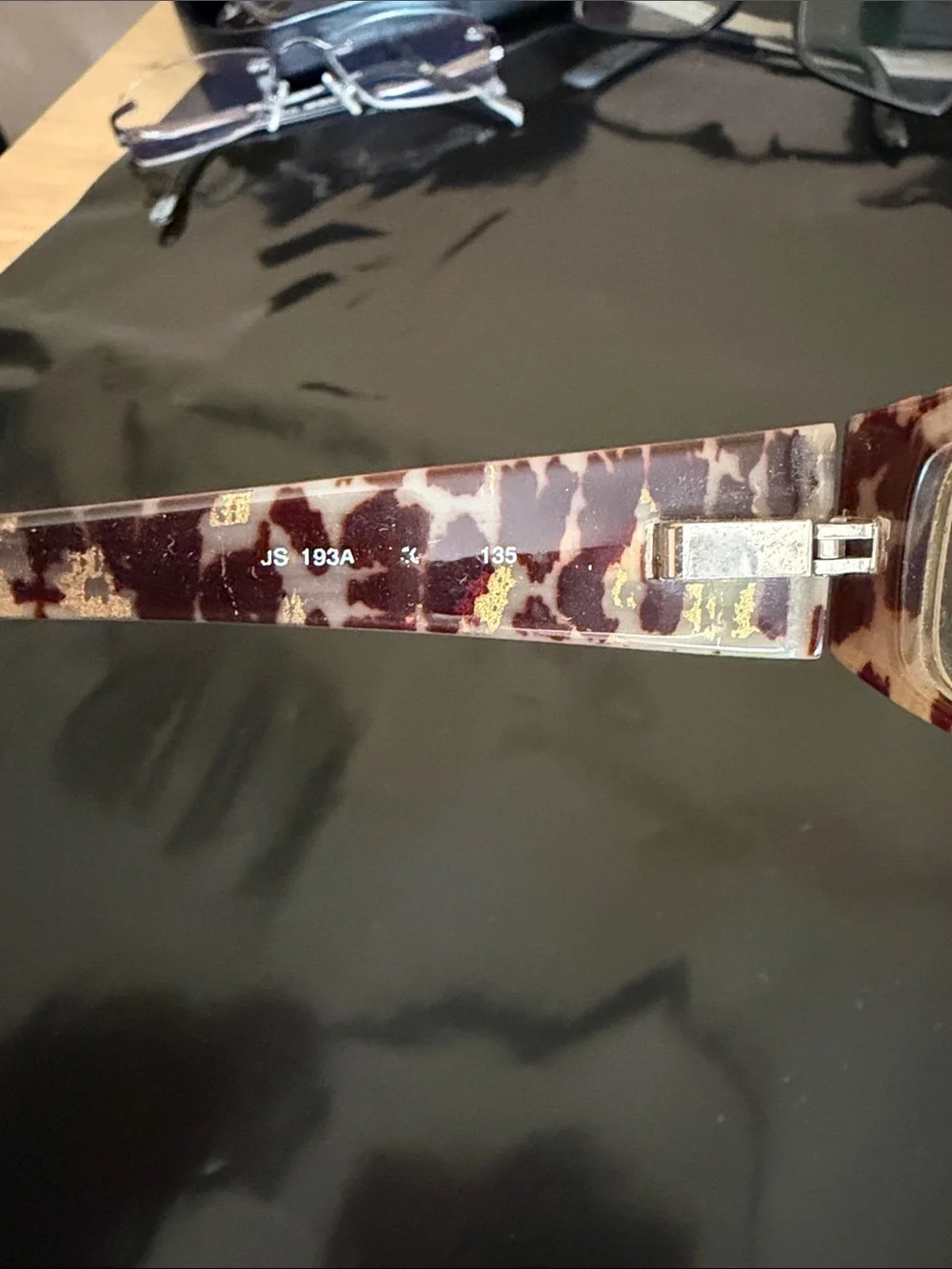 Jill Stuart Brown Rectangular Tortoiseshell Reading Glasses